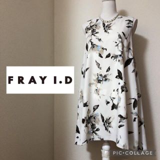 フレイアイディー(FRAY I.D)の【極美品】FRAY I.D フレイアイディー ノースリーブワンピース チュニック(ひざ丈ワンピース)