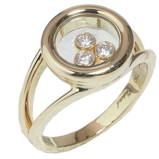ショパール(Chopard)のショパール Chopard ダイヤ ハッピーダイヤモンド リング 10号 K18(リング(指輪))