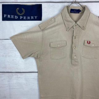 フレッドペリー(FRED PERRY)のFREEDPERRY フレッドペリー　ポケット付き半袖ポロシャツ　刺繍ロゴ(ポロシャツ)