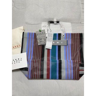 マルニ(Marni)のMarni◆マルニ　ストライプバッグ◆ライトライム(トートバッグ)