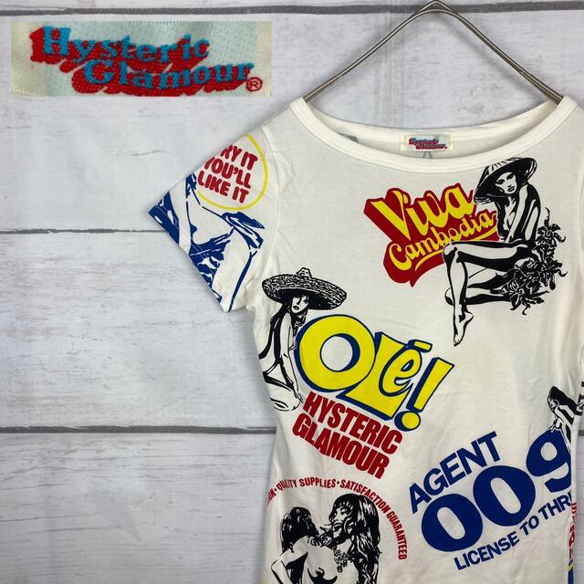 【激レア】90s ヒステリックグラマー　初期タグ　半袖Tシャツ　両面ロゴ