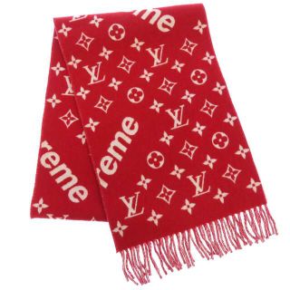 ヴィトン(LOUIS VUITTON) マフラー/ショール(レディース)(レッド/赤色