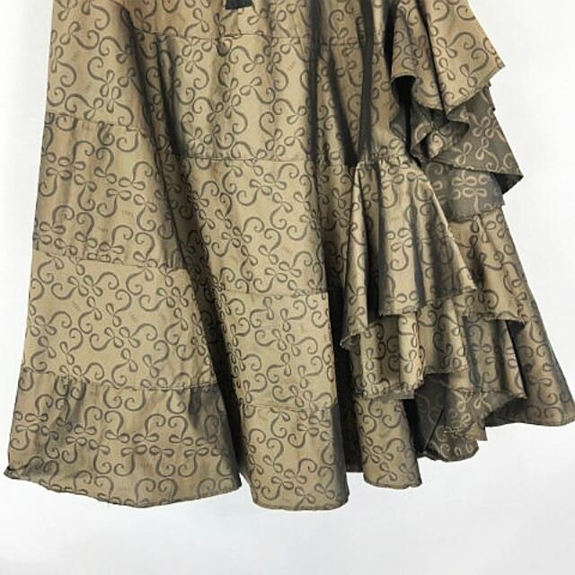 tricot COMME des GARCONS 総柄 変形 フリルスカート M 多様な 72.0