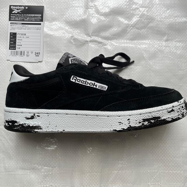 リーボック CLUB C 85 YKGF リーボック REEBOK リーボック クラブ 白色 ホワイト 黒色 ブラック