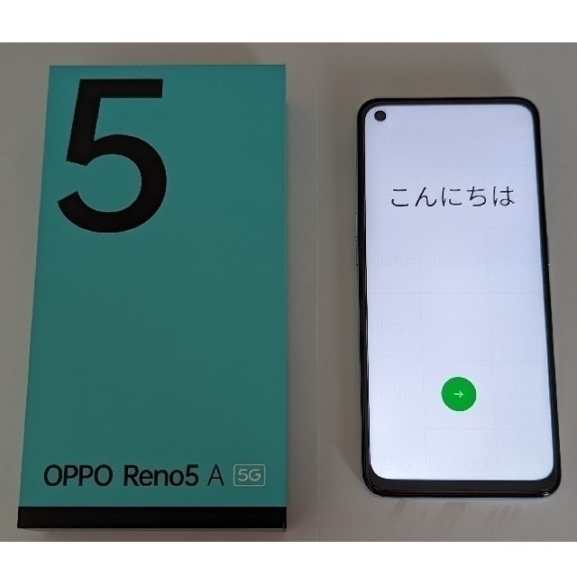 充電器付デュアルSIM版OPPO RENO5 A 5G 新品未開封