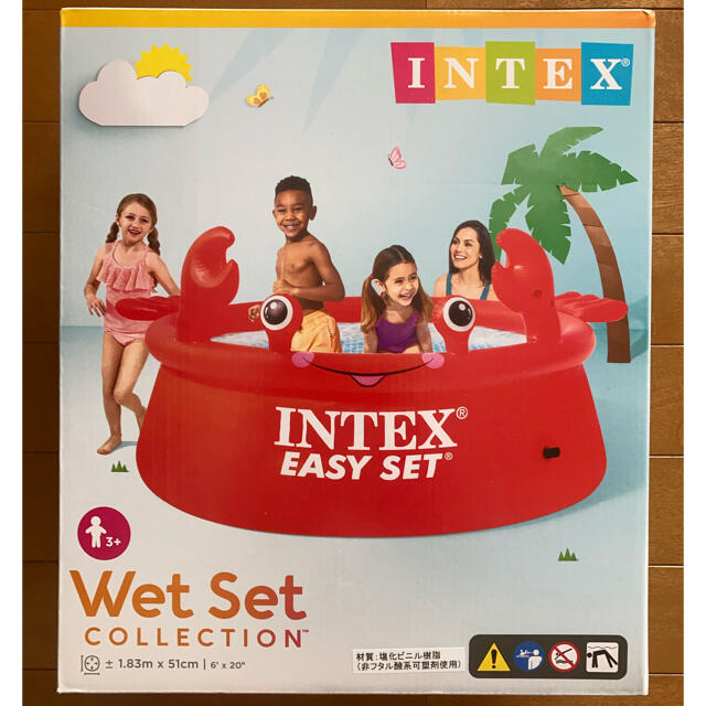 INTEX 大型プール プール ハッピークラブイージーセットプール レッド