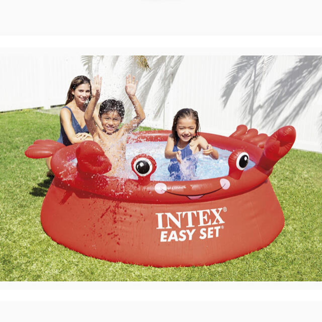 INTEX 大型プール プール ハッピークラブイージーセットプール レッド 5