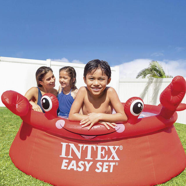 INTEX 大型プール プール ハッピークラブイージーセットプール レッド 6
