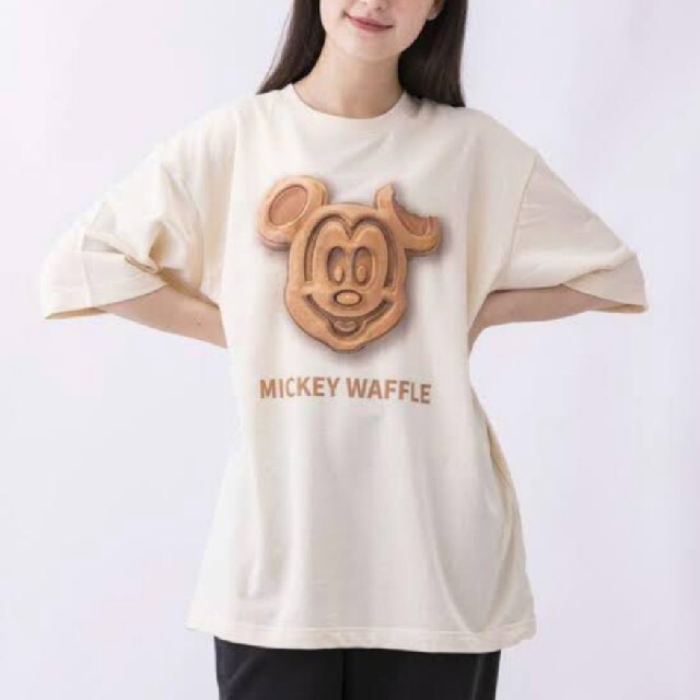 Disney(ディズニー)のディズニー　ワッフル　Tシャツ レディースのトップス(Tシャツ(半袖/袖なし))の商品写真