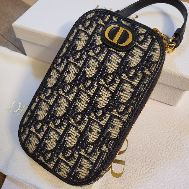 Christian Dior(クリスチャンディオール)のディオール オブリーク ジャカード フォンホルダー レディースのバッグ(ショルダーバッグ)の商品写真