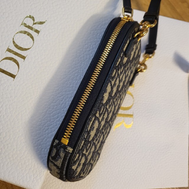 Christian Dior(クリスチャンディオール)のディオール オブリーク ジャカード フォンホルダー レディースのバッグ(ショルダーバッグ)の商品写真