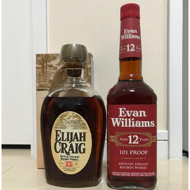 終売品】エライジャクレイグ12年、エヴァンウイリアムズ12年 箱付 - licu.org