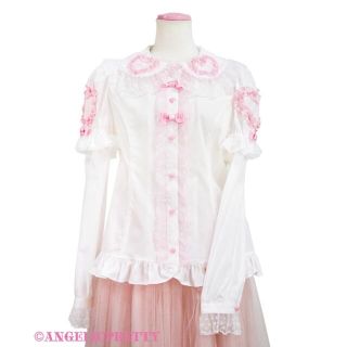 アンジェリックプリティー(Angelic Pretty)のAngelic Pretty Frill Heart付け袖ブラウス(シャツ/ブラウス(長袖/七分))