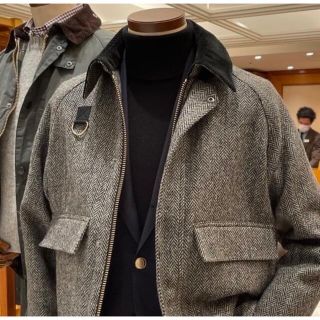 Barbour - ☆未使用☆バブアー×BEAMS F/別注SPEYヘリンボーン柄/Sの