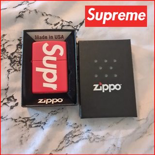 ジッポー(ZIPPO)のSupreme Logo Zippo "Red" ジッポ 赤 シュプリーム(タバコグッズ)