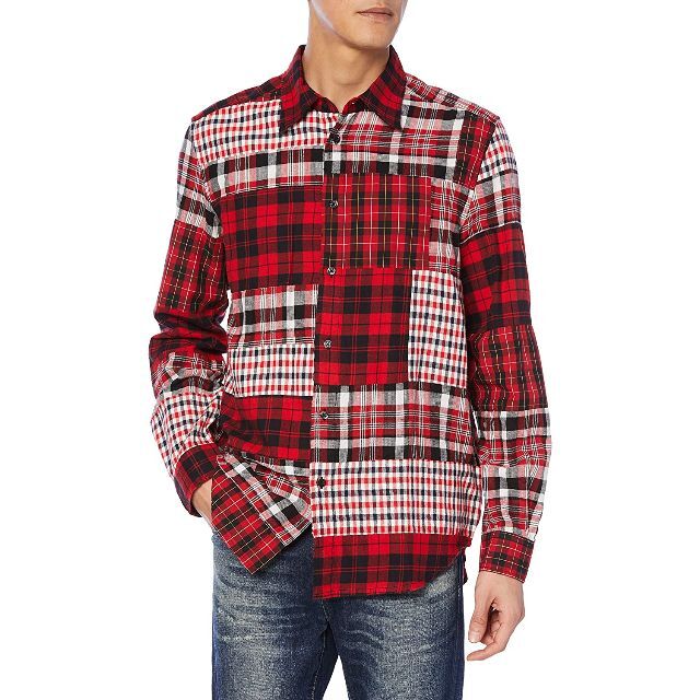 DIESEL - 【新品未使用】 DIESEL ディーゼル チェックシャツ レッド S ...