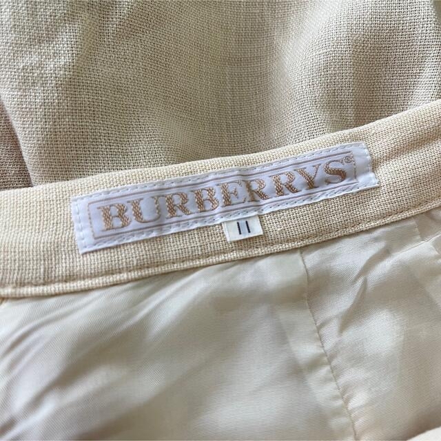 BURBERRY(バーバリー)の【即納】 BURBERRYS バーバリー リネンスカート アイボリー 11 レディースのスカート(ひざ丈スカート)の商品写真