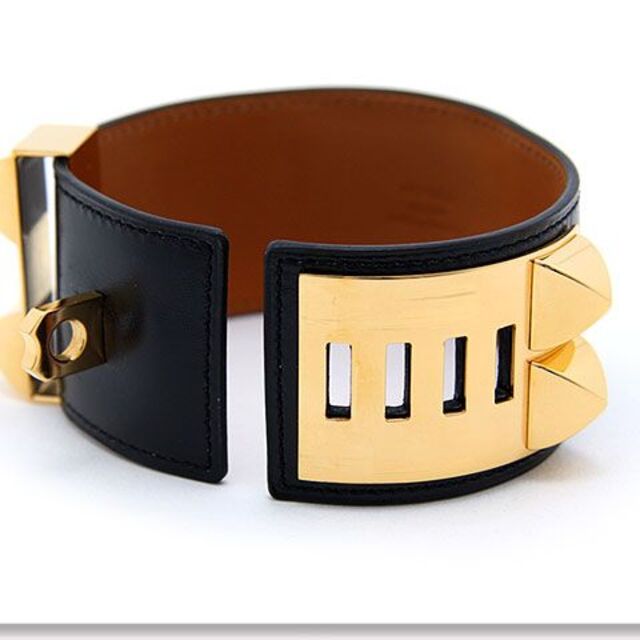 Hermes - 美品 エルメス バングル コリエ・ド・シアン レザー
