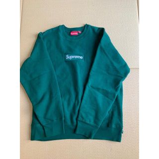 シュプリーム(Supreme)のSupreme ボックスロゴ　スウェット トレーナー　緑　L(スウェット)