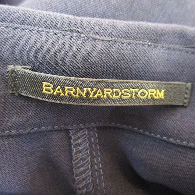 BARNYARDSTORM(バンヤードストーム)のバンヤードストーム ロング シャツワンピース ワンピース ネイビー 紺 比翼  レディースのワンピース(ロングワンピース/マキシワンピース)の商品写真