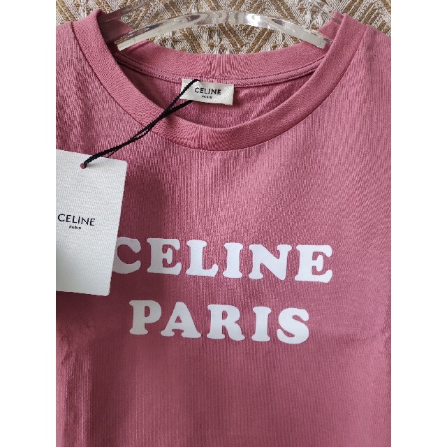 させて】 celine - 人気品!セリーヌ 素敵Tシャツ 半袖 (ピンク