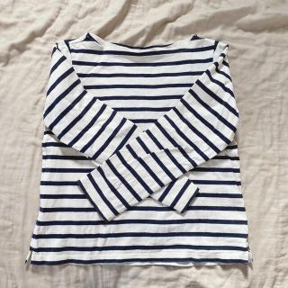 ユニクロ(UNIQLO)のボートネック トップス(カットソー(長袖/七分))