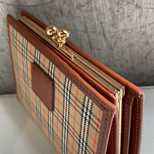 BURBERRY - Burberrys バーバリーロンドン レザー 折財布 がま口 BURBERRY - Burberrys バーバリーロンドン レザー 折財布 がま口
