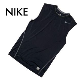 ナイキ(NIKE)のナイキ タンクトップTシャツ ドライフィット 黒 XL トレーニングウェア 古着(トレーニング用品)