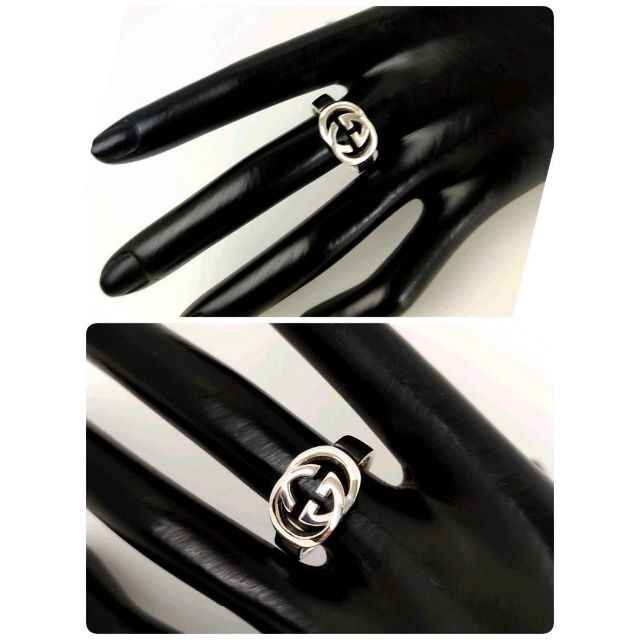 Gucci(グッチ)の【美品】✨グッチ　GUCCI　リング　20.5（20）インターロッキングG　指輪 レディースのアクセサリー(リング(指輪))の商品写真