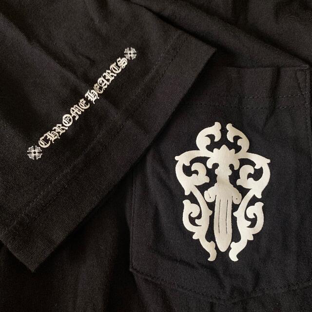 Chrome Hearts(クロムハーツ)のCHROME HEARTS クロムハーツ 半袖　Tシャツ ポケット ブラック　S レディースのトップス(Tシャツ(半袖/袖なし))の商品写真