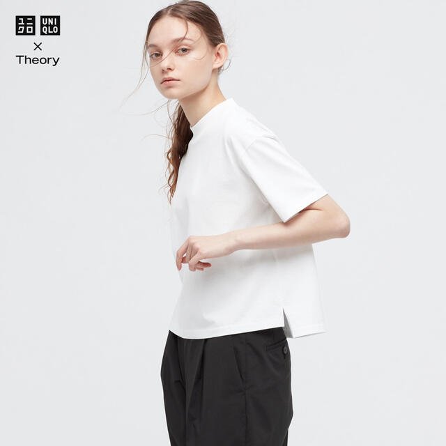 UNIQLO(ユニクロ)の【 ミサミサ さま専用 】UNIQLO エアリズムコットンモックネックＴ（半袖） レディースのトップス(Tシャツ(半袖/袖なし))の商品写真