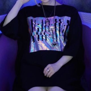 ミルクボーイ(MILKBOY)の  ililil【イルイルイル】 CYBER HOROGRAMビッグTシャツ(Tシャツ/カットソー(半袖/袖なし))