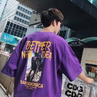 メンズ半袖tシャツ　韓国ストリート　バックプリント　Tシャツ メンズ レディース(Tシャツ/カットソー(半袖/袖なし))