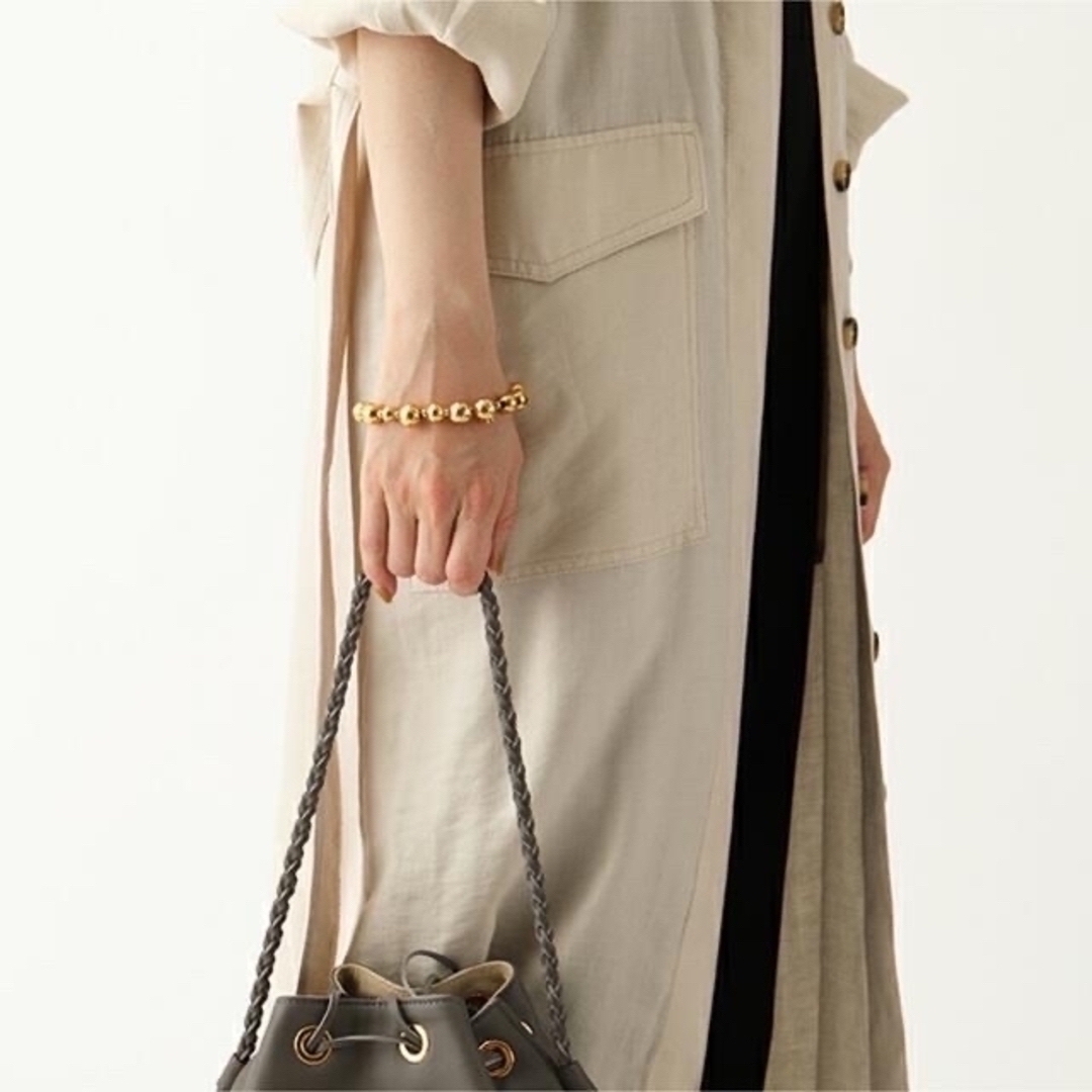 celine(セリーヌ)のCELINE ブレスレット フィービー期 ラウンドドット ゴールド レディースのアクセサリー(ブレスレット/バングル)の商品写真