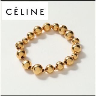 セリーヌ(celine)のCELINE ブレスレット フィービー期 ラウンドドット ゴールド(ブレスレット/バングル)