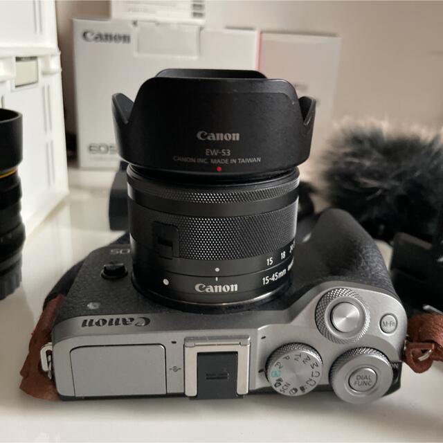 Canon(キヤノン)の【動画収録・リモート会議セット】Canon EOS M6 Mark II スマホ/家電/カメラのカメラ(ミラーレス一眼)の商品写真