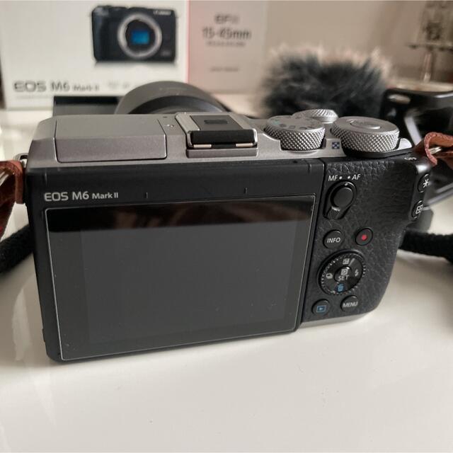 Canon(キヤノン)の【動画収録・リモート会議セット】Canon EOS M6 Mark II スマホ/家電/カメラのカメラ(ミラーレス一眼)の商品写真