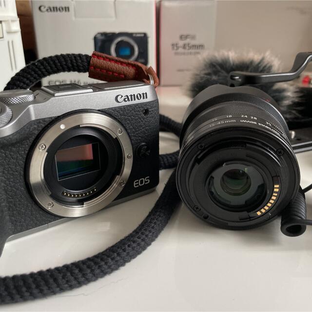 Canon(キヤノン)の【動画収録・リモート会議セット】Canon EOS M6 Mark II スマホ/家電/カメラのカメラ(ミラーレス一眼)の商品写真