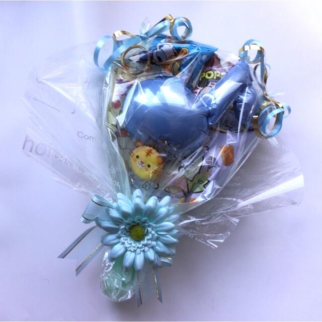 Peee♡プロフ必読様ご注文分♡スヌーピー音符風船付お菓子ブーケ4個