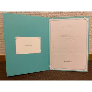 ティファニー(Tiffany & Co.)のTiffany 結婚証明書(その他)