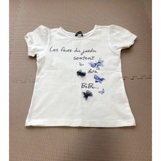 べべ　BeBe Tシャツ　半袖　110 120 白(Tシャツ/カットソー)