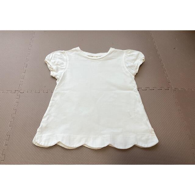 アプレレクール　Tシャツ　白　オフホワイト　110 120 キッズ/ベビー/マタニティのキッズ服女の子用(90cm~)(Tシャツ/カットソー)の商品写真