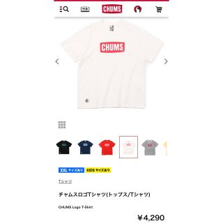 チャムス(CHUMS)のチャムスロゴTシャツ(Tシャツ/カットソー(半袖/袖なし))