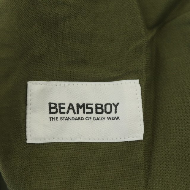 BEAMS BOY(ビームスボーイ)のビームスボーイ オーバー パンツ サロペット サスペンダー ワイド カーキ レディースのパンツ(サロペット/オーバーオール)の商品写真