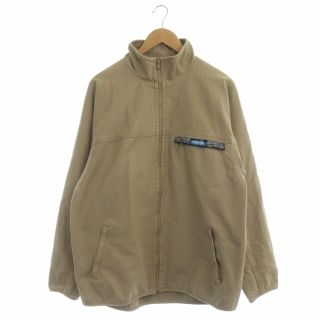 カブー(KAVU)のカブー ジャケット ブルゾン ジップアップ スタンドカラー L ベージュ(ブルゾン)