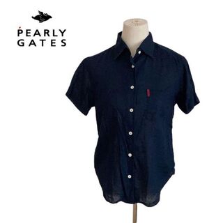 パーリーゲイツ(PEARLY GATES)のパーリーゲイツ　ポロシャツ　ネイビー　紺色　半袖　レディース　DAYNAP 2(ポロシャツ)