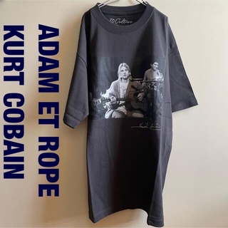アダムエロぺ(Adam et Rope')のADAM ET ROPE  Tシャツ カートコバーン  ブラック(Tシャツ/カットソー(半袖/袖なし))
