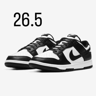 ナイキ(NIKE)のNike Dunk Low Retro White/Black パンダ 26.5(スニーカー)