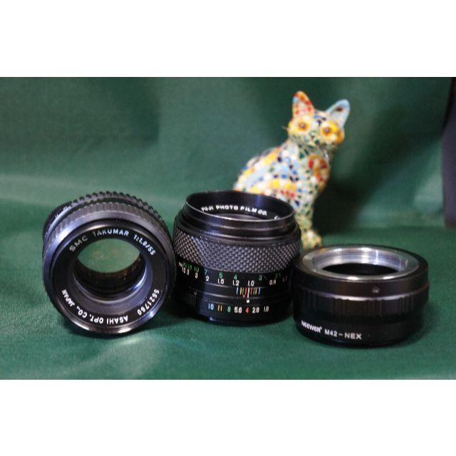 M42 「オールドレンズ遊び」　タクマーとフジノン　55mm1.8 スマホ/家電/カメラのカメラ(レンズ(単焦点))の商品写真