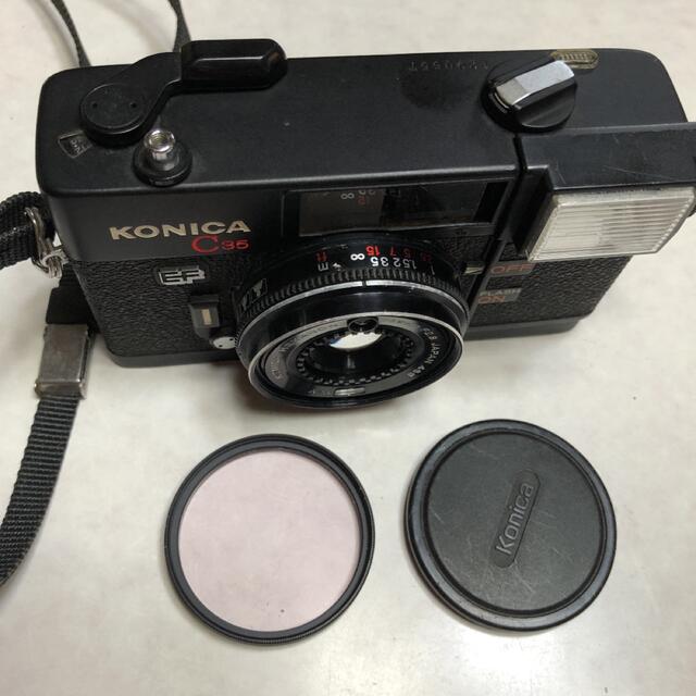 KONICA MINOLTA(コニカミノルタ)の動作品　KONICA  C35EF   2台 スマホ/家電/カメラのカメラ(フィルムカメラ)の商品写真